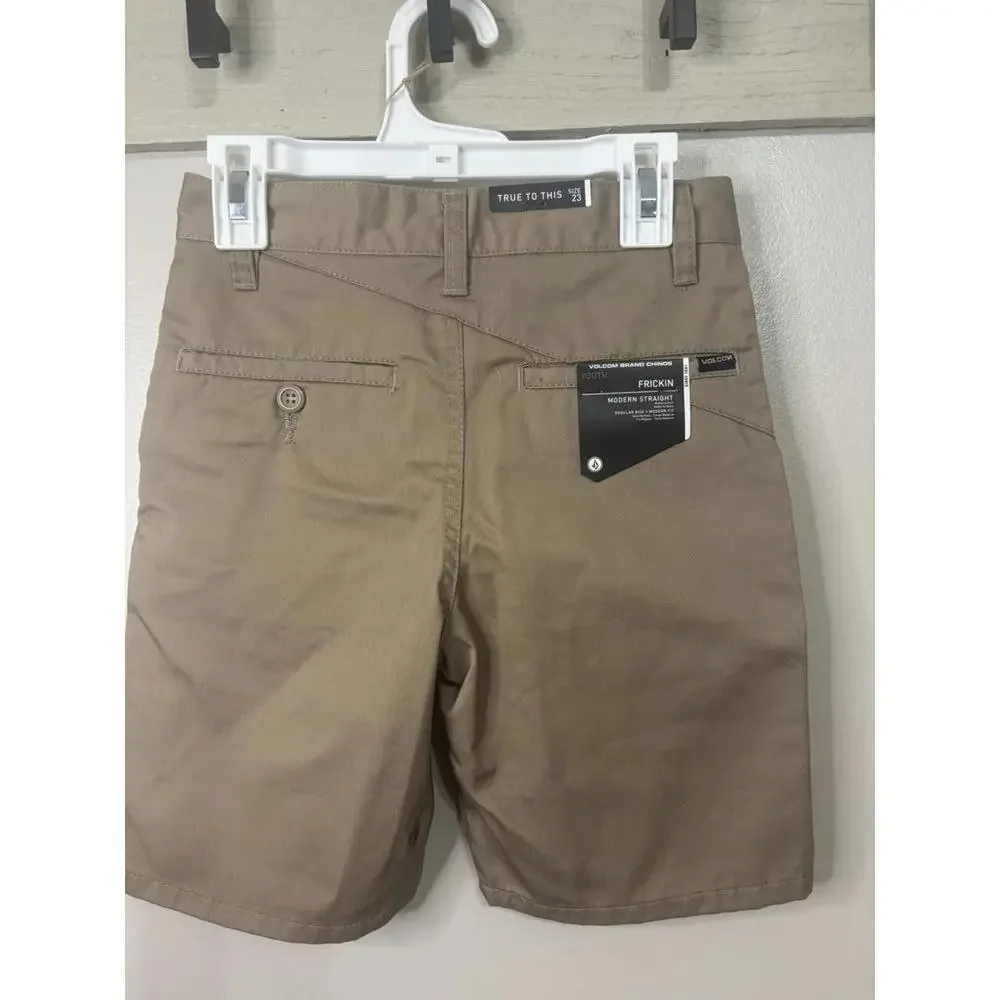 Volcom Youth Frickin Modern Straight Chino - Size 23 NWT - Picture 3 of 7